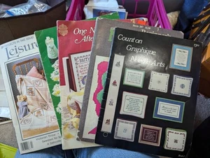 Lot Of Vintage Cross Stitch Craft Books - Picture 1 of 6