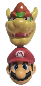 Set of 2 - Big Kids Nintendo Super Mario Bros. & Bowser Halloween Costume Masks - Picture 1 of 10