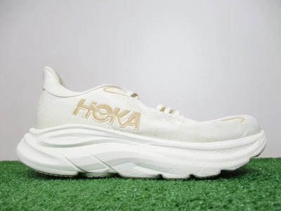 Hoka Clifton 10 Zapatos Mujer 8 Vainilla Abedul Carretera Pista Correr Cojín Entrenador Foto 1 de 4