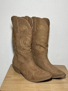 Me Too “Dancer” Light Brown Western Cowgirl Boots Size 11 - Picture 1 of 9