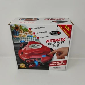 Grillbot Robot Pulizia Griglia Automatico Spazzole Nylon Rosso Scatola Sigillata NUOVO - Foto 1 di 7