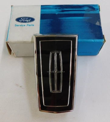 NOS OEM Ford 1988 1989 Lincoln Continental Grille Ornament Emblem Chrome Trim - Image 1 of 4