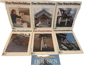 1995 FINE HOMEBUILDING MAGAZINES LOT 6 ISSUES 100% COMPLETE CAPE COD HOUSE - Picture 1 of 9