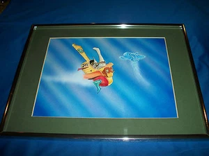 MARVEL Colorist STEVE OLIFF Airbrush Painting CONEHEAD HOODLEMS FLYING JELLYFISH - Picture 1 of 8