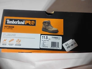 Timberland Pro Series Pit Boss 6” Soft Toe Work Boots sz 11.5 - Picture 1 of 10