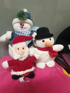Schneemann Weihnachtsmann Schneemann. - Bild 1 von 1
