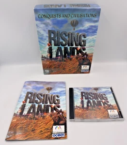 Rising Lands CD ROM 1997 Big Box PC Gioco Conquiste e Civiltà Vintage - Foto 1 di 7