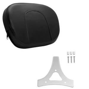 Smooth Sissy Bar Pad Backrest For Harley Dyna Sportster Touring Softail Models - Picture 1 of 8