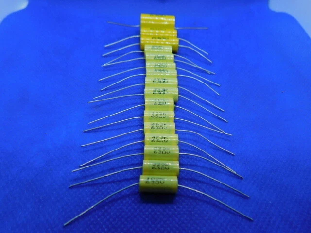 Elecsound - CBB20 - Осевой пленочный конденсатор в ассортименте - 630 В 0,001-1,0 мкФ - 80 шт. - Изображение 1 из 4