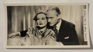 1937 Sinclair Film Stars Series 2 #81 Conrad Nagel & Gail Patrick (B)