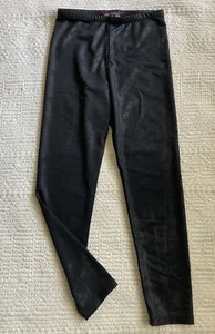 TEMPTED GIRLS Size S (6-7) BLACK ELASTIC WAIST STRETCH LEGGINGS PANTS - Picture 1 of 6
