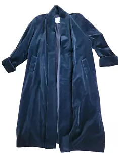 Classic Old Hollywood Overcoat Opera Vintage Black Duster Dramatic Punk Deco - Picture 1 of 13