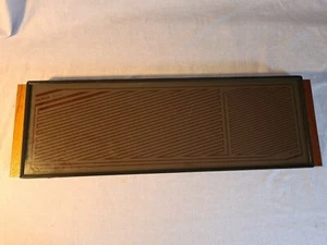 SONA SERVERY HEATED TRAY VINTAGE 26" X 8" WORKING BOXED HTJ3 GLASS TEAK PORTABLE - Picture 1 of 8