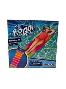 Bestway H2O Go - Pool Air Mat - 72x27 inches - New - Rainbow - Picture 1 of 3