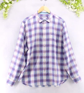 Tommy Bahama Men's Relax Shirt Linen Blend Mulit Color Plaid Button Up Sz L - Picture 1 of 6
