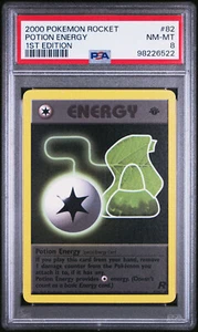 2000 Pokemon Rocket 82 Potion Energy 1. Edition PSA 8 - Bild 1 von 2