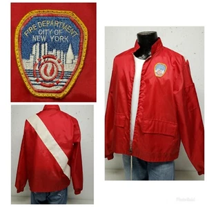 Vintage FDNY Nylon Windbreaker Jacket Men’s Large - Picture 1 of 12