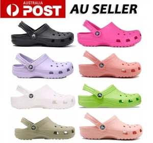 Croc Classic Clogs Sandal Slip Shoes Slippers Garden Shoes Breathable Beach Shoe - Picture 1 of 26