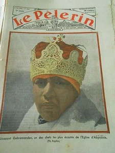 Licaount Gebremanden eines der Kirchenoberhäupter von Abessinien Print 1935 - Bild 1 von 1
