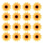 6X(100 Stcke Knstliche Sonnenblume Klein Gnseblmchen Gerbera Blten Kp3696