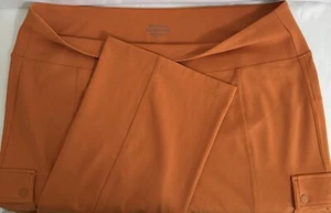 Athleta Hose Damen 2X Delancey Straight Cargo Orange Stretch Pull On - Bild 1 von 6