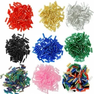 Trimits 6mm Glass Bugle Beads 18 Colours - Picture 1 of 14