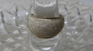 Vintage gehämmerter gewölbter 925 Sterling Ring Größe 5,5 - Bild 1 von 4