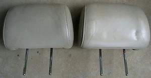 1992-00 Lexus SC300 SC400 OEM Tan Head Rests Left Right Drivers Passenger - Picture 1 of 2
