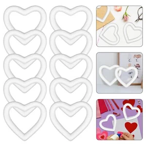 10pcs Hollow Love Heart Ornaments Valentine Day Heart Model Crafts Wedding Ho... - Picture 1 of 9