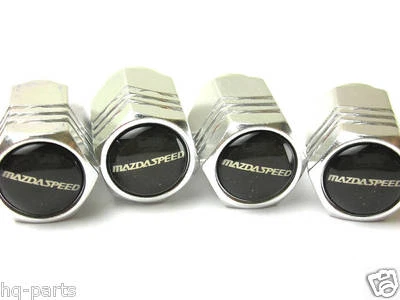 TIRE VALVE CAPS STEM FIT FOR MAZDA SPEED MX5 RX7 RX8 MAZDA3 5 6 - Image 1 of 2