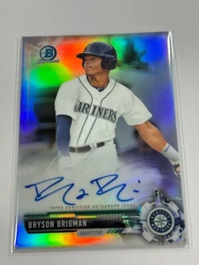 2017 Bowman Chrome Prospect Auto Refractor /499 Bryson Brigman #CPA-BB Auto - Picture 1 of 2