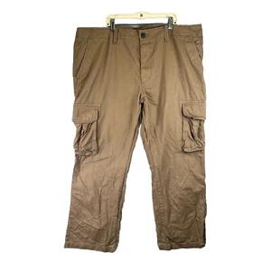 Old Navy Pants Men's 42x30 Khaki Broken In Cargo Cotton Gorpcore Utility Hiking - Picture 1 of 12