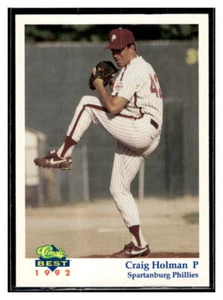 Craig Holman 1992 Classic Best Spartanburg Phillies #1 Philadelphia - Imagen 1 de 2