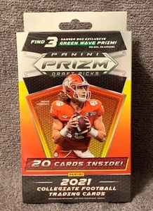 2021 Panini Prizm Draft Picks Collegiate Football Hanger Box-Green Wave Prizms - Picture 1 of 2
