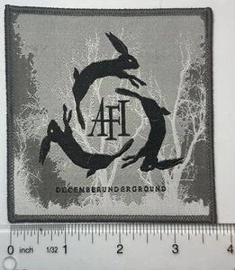 AFI December Underground Grey Border Woven Patch  - Picture 1 of 1