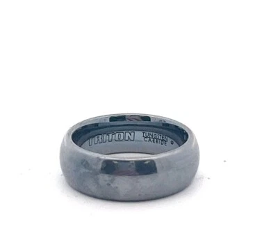 Anillo de banda Triton pulido de carburo de tungsteno de 7 mm  Foto 1 de 2