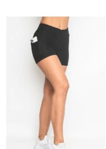 Black Biker shorts women's - Picture 1 of 2