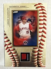 Vintage Sports Card Authentic Game Used Jersey & Card Set Tim Salmon Angels