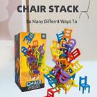 18PCS Balance Chairs Game Stacking Puzzle Toys parent-child game J8E7