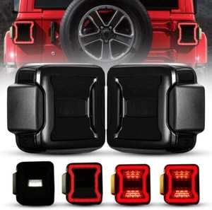 LED Tail Lights Replacement Kit for Jeep Wrangler JL 2018-2022 Accessories - Foto 1 di 7