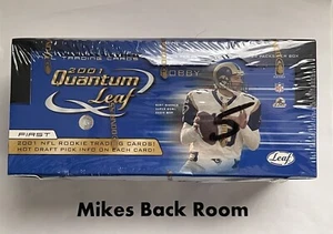 2001 QUANTUM LEAF NFL FOOTBALL CARDS HOBBY BOX NEW Factory Sealed - Picture 1 of 6