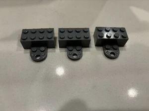LEGO (x3) Imán: Gris Oscuro 2 x 4 Minifigura Ladrillo Magnético, 74188c01, GRIS - Imagen 1 de 1