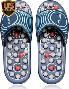 Reflexology Foot Massager Tools, Acupuncture Massage Slippers Shoes Sandals M... - Picture 1 of 5