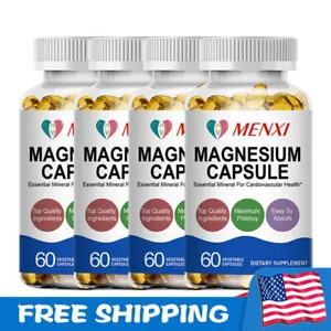 Magnesium Capsules Complex Capsules Glycinate Citrate Malate Oxide For Adults US - Picture 1 of 10