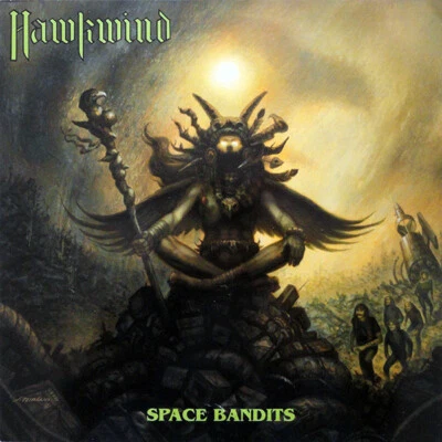  Hawkwind ‎– Space Bandits - Vinyl LP Album 1990 Holland Press Like New * - Image 1 of 4