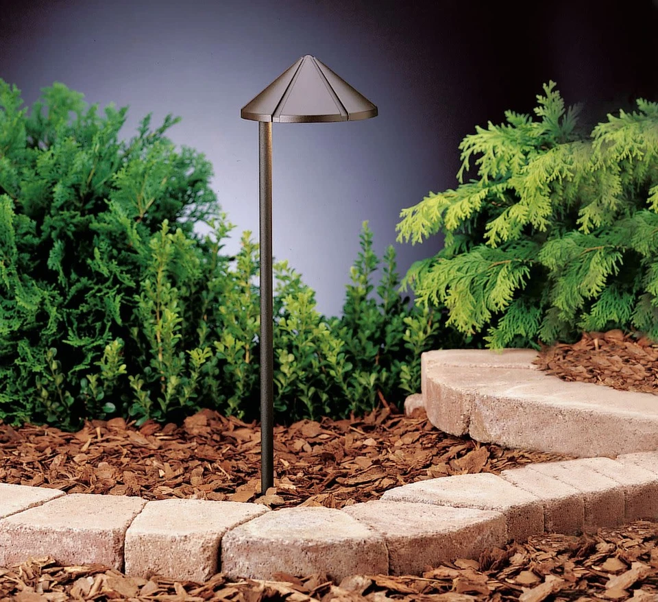 Kichler 15315 Single Six Groove 12V Bollard Path Light - Bronze - Image 1 of 4