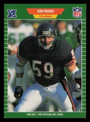 Ron Rivera 1989 Pro Set Series 1 #48 Chicago Bears - Image 1 of 2