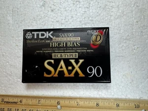 NOS TDK SA-X 90 High Bias IECII Type II Cassette Tape versiegelt ungeöffnet - Bild 1 von 7