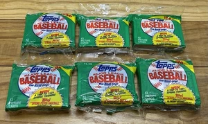 1990 Topps MLB Baseball Cards Spring Fever - Lot of 6 - Brand New Factory Sealed - Picture 1 of 8