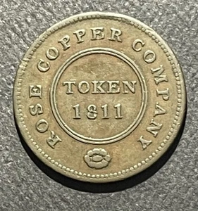 Great Britain 1811 Half Penny Bank Token: Birmingham - Rose Copper Company - Picture 1 of 3
